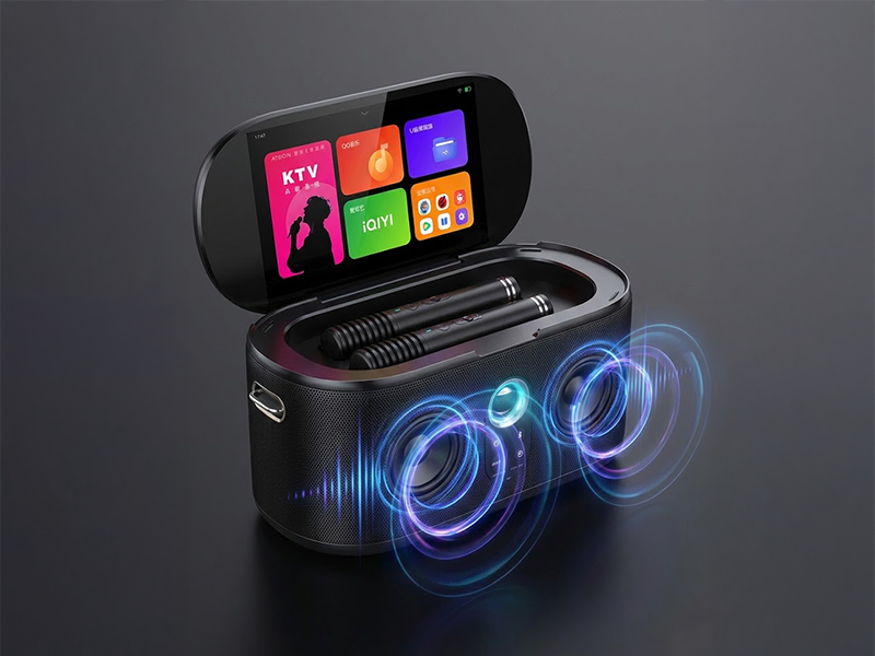Smart Portable KTV 10.1" Touchscreen | Hi-Fi Sound | Dual Wireless Mics — image 2