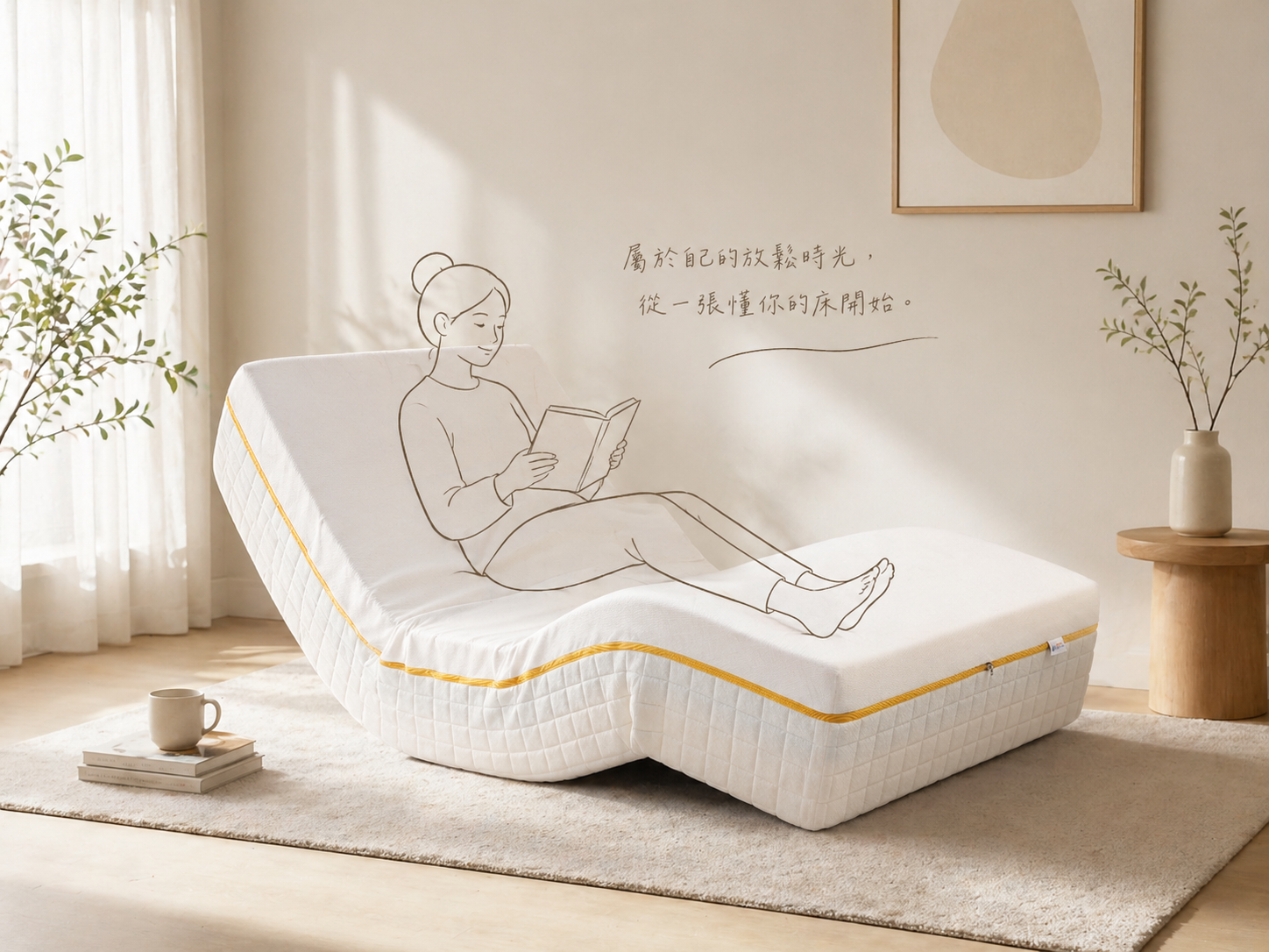 Electric Adjustable Mattress Smart Regulation, Zero-Gravity Sleep — image 2